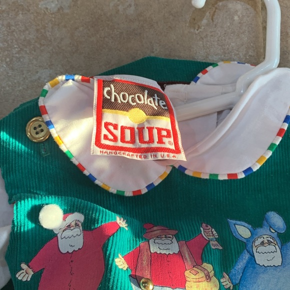 Chocolate Soup Perfect Cond. Green Cord Bubble w/shirt piped - Picture 3 of 5